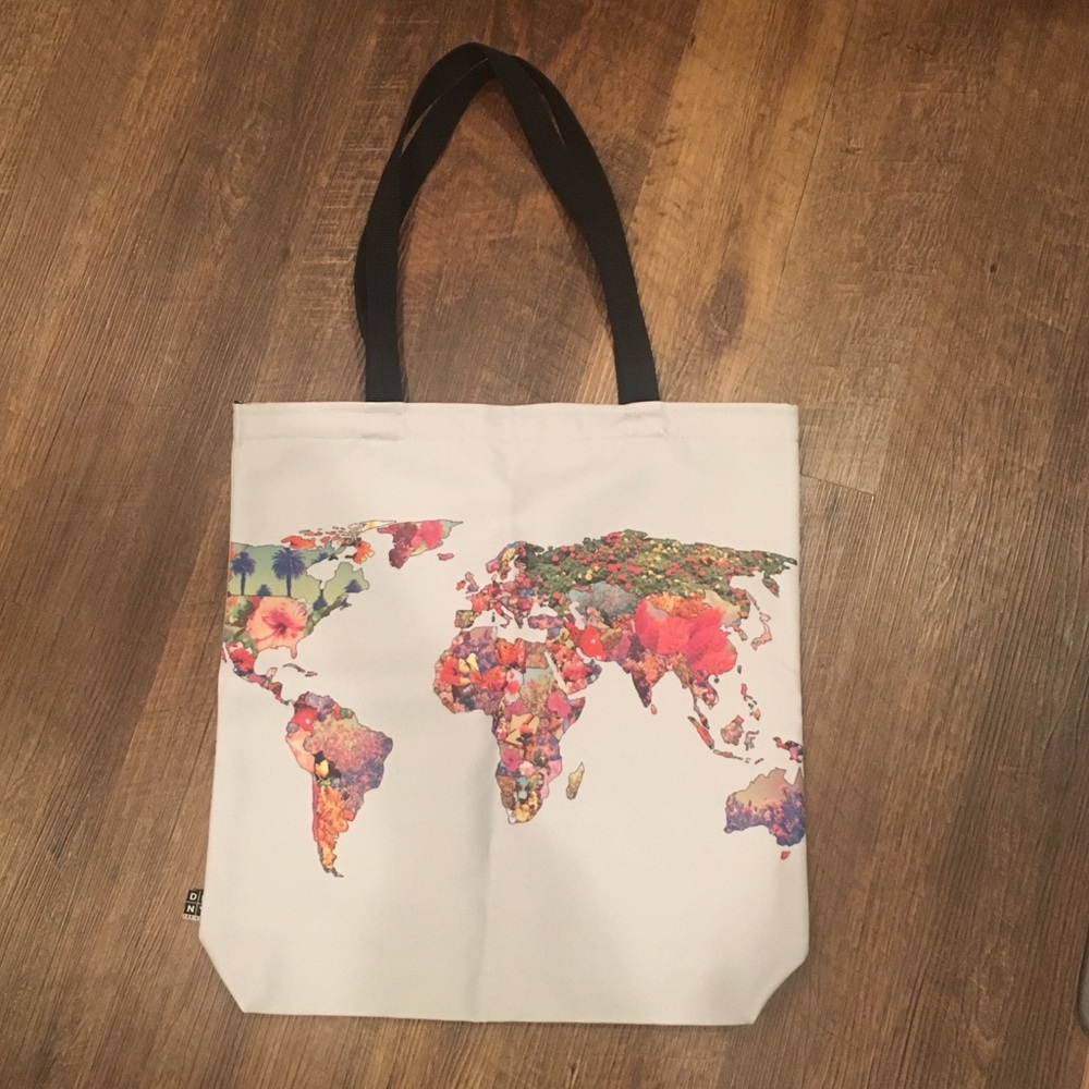 🌎 DENY design : colorful World tote
